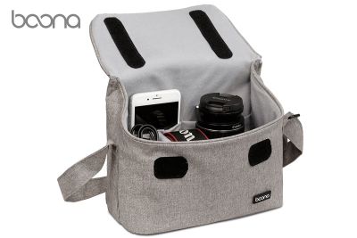 BOONA กระเป๋าสำหรับ Sony กล้อง Tali Bahu สำหรับ Canon EOS Nikon, Panasonic Olympus Fujifilm กันน้ำได้สำหรับเดินทางเคสใส่เลนส์