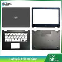 Laptop Case for Dell Latitude E3490 3490 14inch LCD Back Cover Front Bezel Palmrest Bottom Case Rear Lid Top Case AA1404 Black