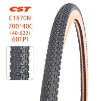 【Free shipping】ยางจักรยานเสือหมอบ CST 700x40C 700C 40-622 60TPI C1870N ยางรถจักรยาน Pneu Bicicleta ทนทานต่อการสึกหรอ