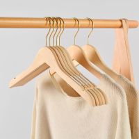 [COD] Clothing hanger solid store special wooden clothes hanging womens trousers childrens support