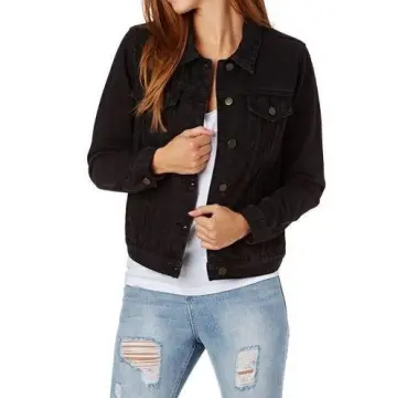 Shop Plain Black Denim Jacket Women With Great Discounts And Prices Online  - Aug 2023 | Lazada Philippines