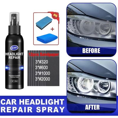 hot【DT】 Car Headlight Polishing Agent Scratch Remover Repair Renewal Restoration Accessories
