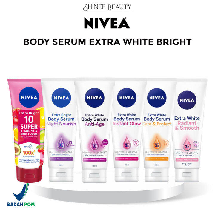 NIVEA Body Serum Instant Glow 10 Super Vitamin Extra White Care
