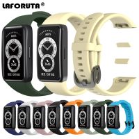 [HOT JUXLLKBKOW 514] Laforuta Honor Band 6สายนาฬิกาซิลิโคนสำหรับ Huawei Honor Band 6ผู้หญิงผู้ชายสร้อยข้อมือฟิตเนส Loop Smart Watch สายรัดข้อมือ