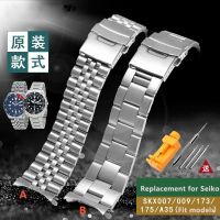 №☍♈ สายนาฬิกาสแตนเลสสำหรับนาฬิกาผู้ชาย skx007 009 SKX175 SKX173 สายนาฬิกา 22 มม.