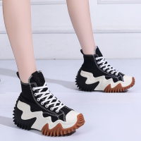 2021 Autumn New Canvas Shoes Women Platform Shoes Fashion Vulcanized Shoes Womens Breathable Chunky Sneakers Woman Casual Shoes