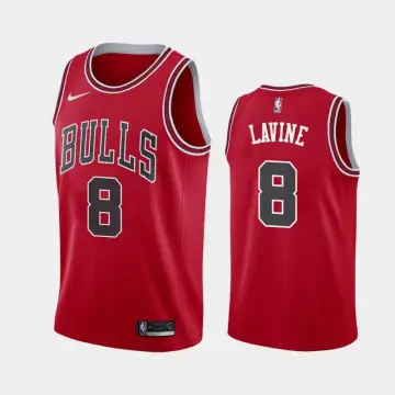 Nike Men's 2022-23 City Edition Chicago Bulls Zach LaVine #8 White Dri-Fit Swingman Jersey, Medium