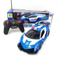 ของเล่นเด็ก รถตำรวจบังคับวิทยุ ทรงสปอร์ท สำหรับเด็ก Police RC Car Kid Toy Super Exotic Large Remote Control Sports Car with Working Headlights, Police Lights, Race Car Toy