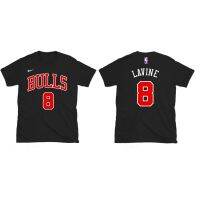 2023 NewChicago Bulls Lavine #8เสื้อยืดคุณภาพพรีเมี่ยม