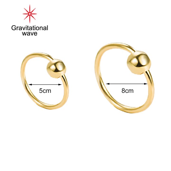gravitational-wave-2pcs-ear-studs-circle-round-ball-jewelry-hollow-out-geometric-hoop-earrings-for-daily-wear