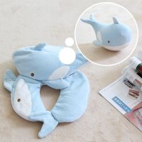 1PC Shark Deformation Pillows Foam Particles U Shaped Neck Pillow Cushion Pattern Car Neck Protection Pillows Travel Pillow Neck Travel pillows