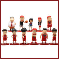 11pcs 7ซม. Slam Dunk รูป Sakuragi hanamichi น่ารัก Edition PVC Collection เดสก์ท็อปอินเทรนด์ของเล่นตกแต่งเครื่องประดับของเล่น gfite