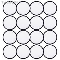 ✸ 16 Pieces Sublimation Patch Blanks Quality Fabric Iron-On Circular Blank Patch For Clothes Hats Uniforms Backpacks