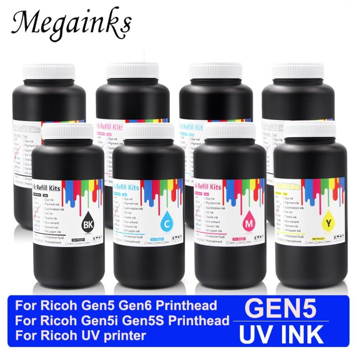 สำหรับ-gen6-gen5อย่างอ่อนหมึก-uv-แต่ละขวด1000มล-สำหรับ-ricoh-gen5-gen6-gen5s-gen5e-gen5f-gen6s-หัวพิมพ์ขนาดใหญ่เครื่องพิมพ์แก้ไข