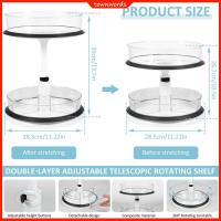 ชั้นวางเครื่องปรุงจัดระเบียบ2ชั้นขี้เกียจซูซานหมุนได้ ° 360ชั้น,ชั้นวางเครื่องปรุงปรับระดับความสูงได้ที่ถอดออกได้ชั้นวางเครื่องปรุงชั้นวางเครื่องปรุงออแกไนเซอร์ชั้นวางเครื่องปรุงหมุนได้360 °