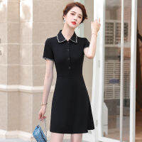 2021 Spring And Summer Short Sleeves Business Wear Dress Slim Fit Slimming Beautician Kindergarten Teachers Uniform Overalls