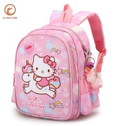 Ba Lô Đi Học Họa Tiết Hoạt Hình Hello Kitty Xinh Xắn Dành Cho Bé