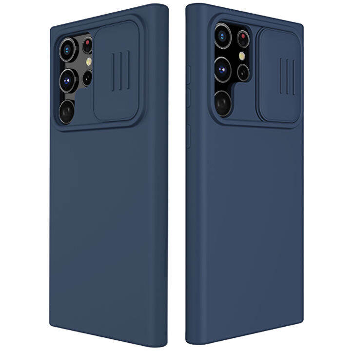 NILLKIN For Samsung Galaxy S22 Ultra Case,CamShield Silicone Rubber