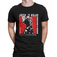 Jotaro Kujo Manga T-Shirts Men Jojos Bizarre Adventure Anime Hipster Tee Shirt O Neck Short Sleeve T Shirts Unique 【Size S-4XL-5XL-6XL】