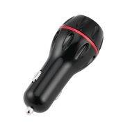Kaka Car Charger โลหะพอร์ต USB คู่ 2.4A พร้อม Light Ring Car charger2.4a