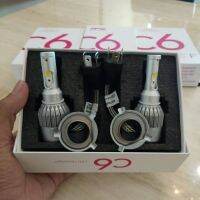 ( Pro+++ ) ไฟหน้า Led ขั้ว H4 Cob 36w C6 แสงสีขาว SUPER BRIGHT 6000 K (h4c6) คุ้มค่า ไฟ หน้า led ไฟ หน้า รถยนต์ ไฟ หน้า โปรเจคเตอร์ ไฟ หรี่