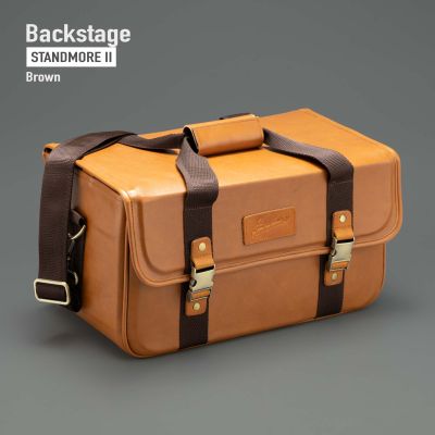 กระเป๋าใส่ลำโพง Marshall Stanmore II มี 5 สี ผลิตจาก Premium PVC + Leather พร้อมช่องเก็บ Airtag และ NFC ที่มือจับกระเป๋า Backstage Standmore