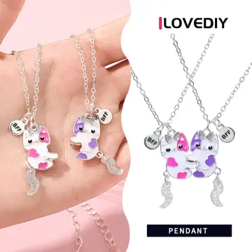 Best Friends Navy Glitter Split Heart Necklaces - 2 Pack | Bff necklaces,  Bff jewelry, Heart necklace