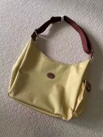 100% original longchamp le pliage messenger bag hobo bag waterproof nylon messenger bag shopping bag shoulder bag Casual women bag Beige color