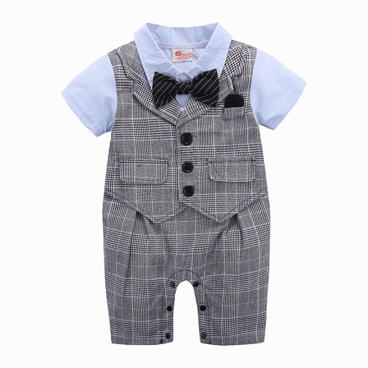 cod-foreign-trade-childrens-wholesale-first-hand-supply-boys-summer-clothes-baby-fart-rompers-british-jumpsuit