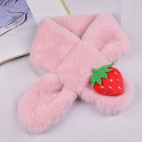 Cartoon Fruit Baby Scarf Strawberry Star Soft Plush Kids Newborn Neck Winter Warm Baby Girl Infant Children Neckerchief