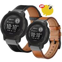 3In1 Watchb สำหรับ Garmin Instinct 2 Tactical Sports Esports สายแสงอาทิตย์นาฬิกาอัจฉริยะสายหนัง B ฟิล์มกันรอย