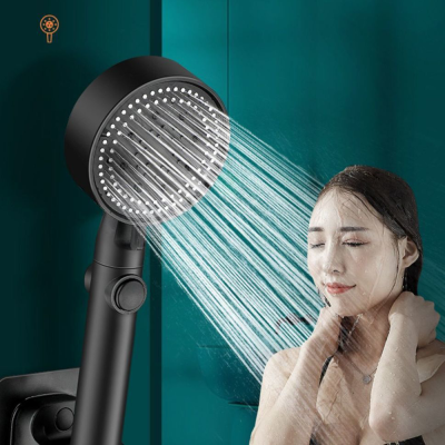 5 Pressure Saving Water Bathroom Showerhead Eco High Accessories Adjustable Shower Modes