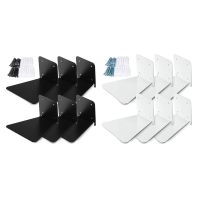 Invisible Floating Bookshelf Floating Book Organizer Wall-Mounted Perforated Books Holder Suit