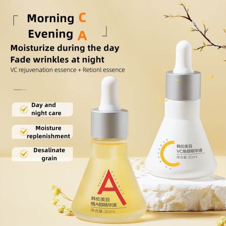 HUNMUI Retinol Serum Vitamin C Serum 30ml Anti Aging Serum Wrinkles ...