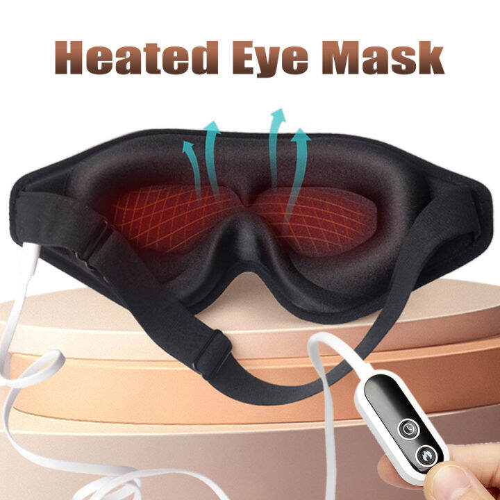 【CW】Electric Heated Eye Heating Eye Patch 3D Sleeping Warm Eyeshade Hot