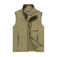 CODAndrew Hearst Plus size M-7XL new mens vest vest loose stand-up collar vest outdoor