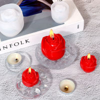 DIY Soap Puck Mold Candle Handmade Rose Valentines Silicone