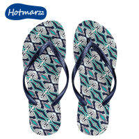 Hotmarzz ใหม่สบายๆแฟชั่น3D พิมพ์สุภาพสตรีสวมทน Flip-Flops,สบายในร่มกันน้ำและลื่นรองเท้าแตะ HM7038