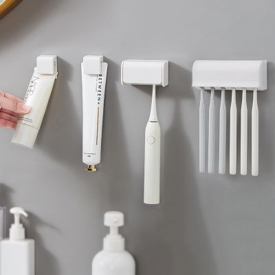 【CW】 Wall Mount Rack Toolsset   Toothbrush Toothpaste Holders - Aliexpress