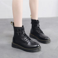 รองเท้าบูท Martin ผู้ชาย Dr. Martens Air 1460ที่รัดคู่คู่สวยรองเท้าผู้หญิง