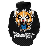 New Casual Aggretsuko Sweatshirts 3D Printed Men Women Children Hoodies Long Sleeve Pullover Streetwear Boy Girl Kids Cool Jacke