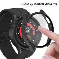 Cover for Samsung Galaxy Watch 5 pro Case 45mm 5 44mm 40mm Screen Protector PC Bumper Tempered Glass Galaxy watch 4 classic 46mm Nails  Screws Fastene