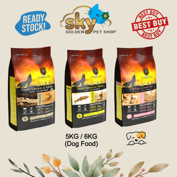Ambrosia Dog For Mini Breed & Puppy 5kg / 6kg Lazada