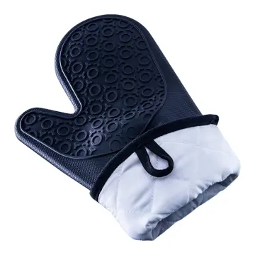 4Pcs Silicone Oven Mitts and Pot Holders Heavy Duty Cooking Gloves