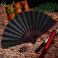 【CW】 10 Inch Folding Fan Hand Silk ClothChinese Folding Fan Wooden Bamboo Antiquity Folding FanCalligraphy Painting