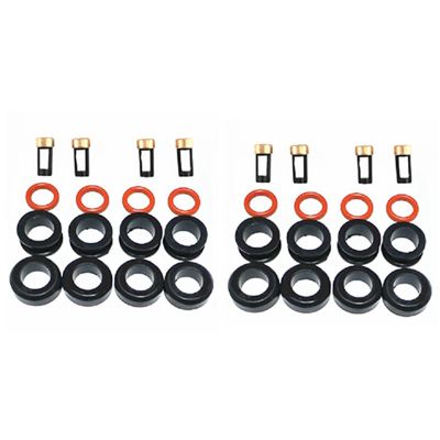 8X Injector Repair Kit Fuel Injector Seal O-Ring Kit Seals Filters for Subaru Wrx Sti Legacy GT 195500-3910 16611-AA510