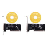 2X Pci Expansion Card Adapter 25Pin Parallel Lpt Pci to Parallel Db25 Printer Port Controller Card