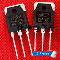 2ชิ้น D92-02A TO-3P ไดโอด20A/200V เครื่องปรับกระแสสลับให้เป็นกระแสตรงไดโอดใหม่ IC