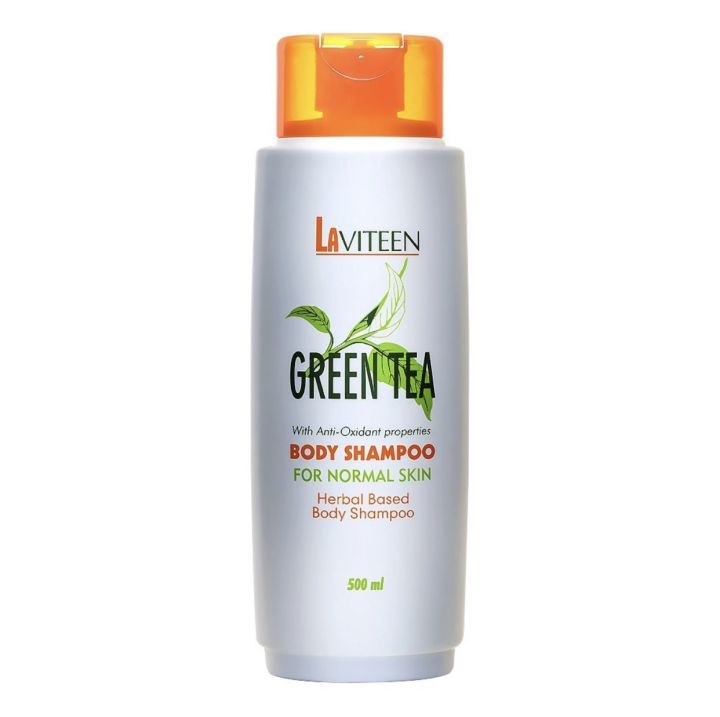 ลาวิทีน สบู่เหลวอาบน้ำ สารสกัดจากชาเขียว สำหรับผิวธรรมดา ซูเลียน Zhulian Laviteen Green Tea Body Shampoo For Normal Skin 500ml