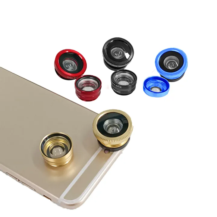 Universal Clip Lens 3in1 เลนส์มือถือ 3 มุมมอง เลนส์ฟิชอาย เลนส์มุมมอง